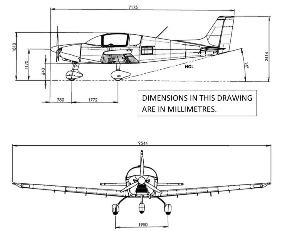 Sling 4 TSi general arrangement drawing